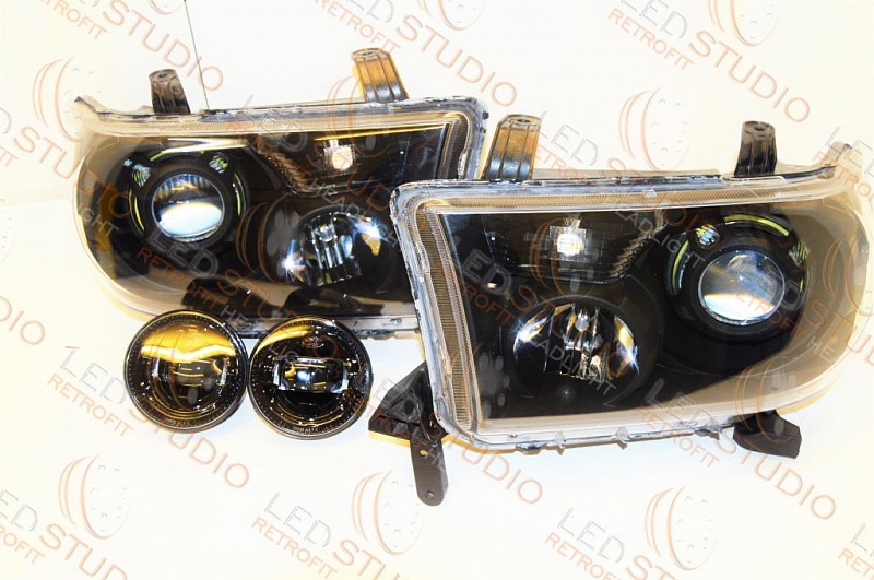 Светодиодные фары Toyota Sequoia Bi Led